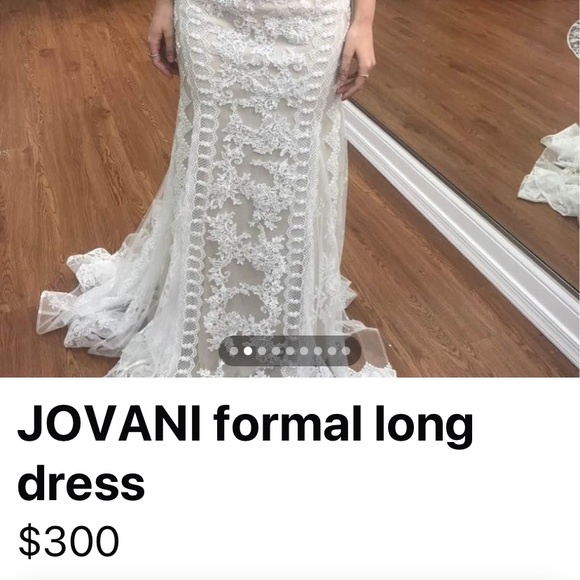NEW with tags Jovani wedding gown Size 2 with tags no alterations smoke free - Picture 2 of 12